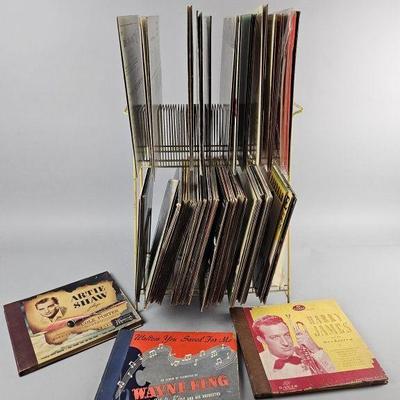 Lot 204 | Vintage Vinyl Storage Rack, Frank Sinatra & More!

