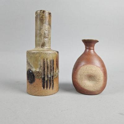 Lot 338 | Vintage Abstract Axella & Signed Sake Pottery

