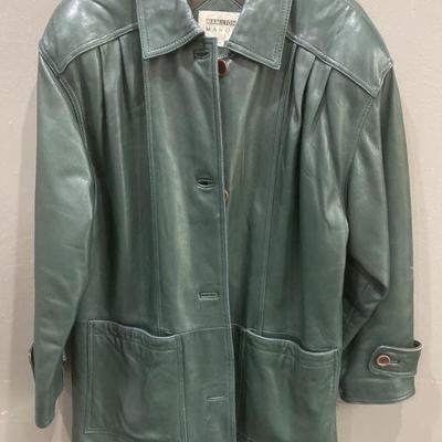 Lot 254 | Hamilton Manor Green Leather Jacket
