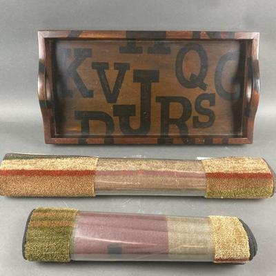 Lot 413 | 2 New Mohawk Home Rugs & Decorative Tray
