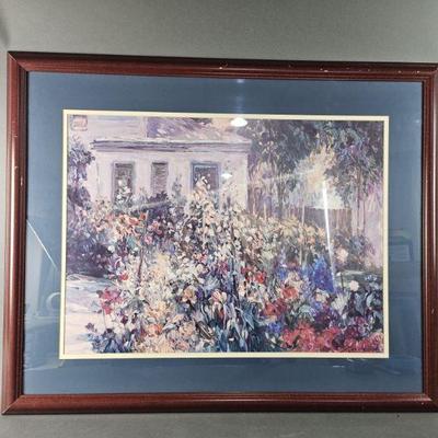 Lot 525 | Vtg Henri Plisson "The Courtyard" Print
