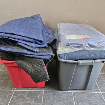 Lot 94 | 2 Bins Of Movers Blankets
