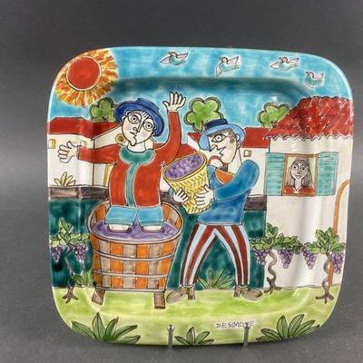 Lot 335 | Signed & Numbered Giovanni DeSimone Square Plate
