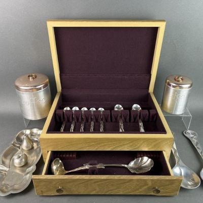 Lot 332 | Silver Plated Hopechest Spoons & More
