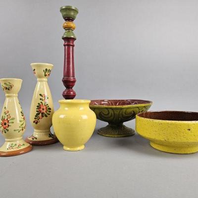 Lot 278 | Vtg Pizzato Candlesticks, Pottery & More!
