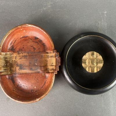 Lot 363 | Evans Ashtray & Signed Pottery Ashtray
