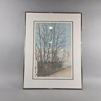 Lot 470 | Signed & Numbered Paula Crane "Fences" Etching
