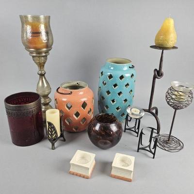 Lot 407 | Vintage Candle Holders, Lanterns & More!

