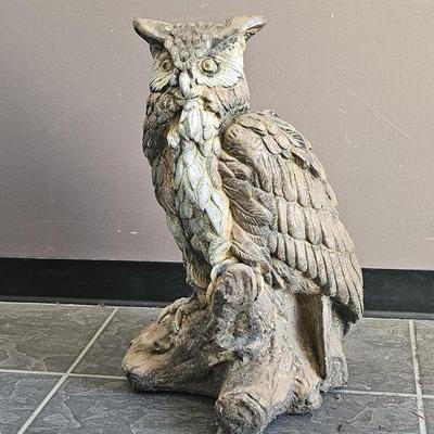 Lot 196 | Large Horned Owl Statue
