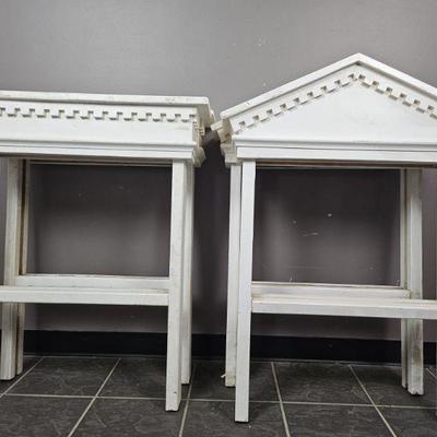 Lot 554 | 4 Vintage Wood Sign Holders
