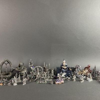 Lot 24 | Collection of Pewter Dragons & More
