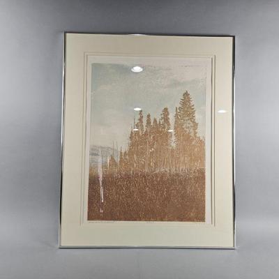 Lot 486 | Vintage Paula Crane "January Windows 2" Etching
