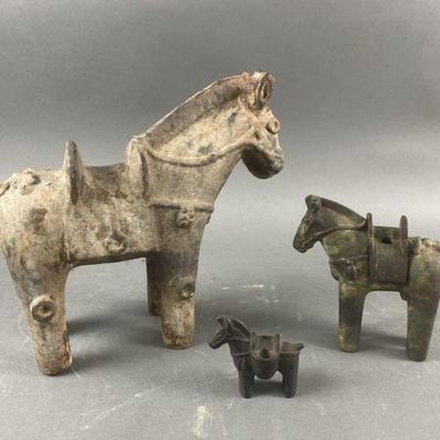 Lot 328 | Antique Iron Chinese Horse & More
