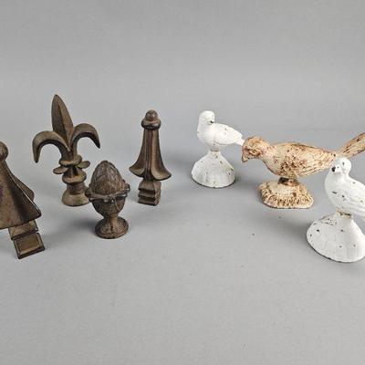 Lot 414 | Vtg Cast Iron Finals, Spear, Fleur De Lis & More!
