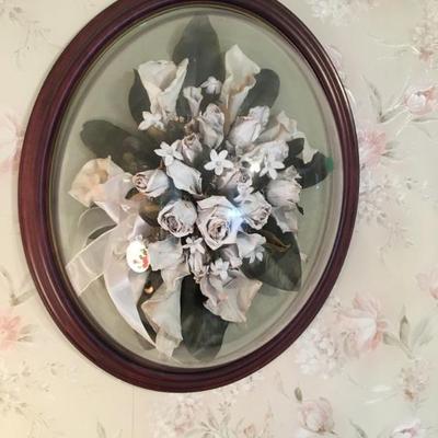 Bridal Bouquet, preserved in a frame