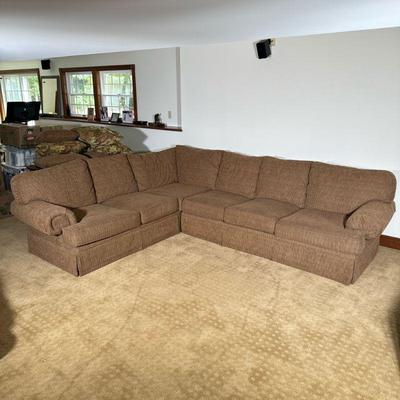 TEMPLE, NC AMERICAN SECTIONAL SOFA | In 2 pieces. 82 in other section. - l. 97 x w. 42 x h. 31 in (long section)

