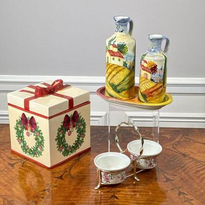 (6PC) MISC CERAMICS | h. 9 in (tallest)

