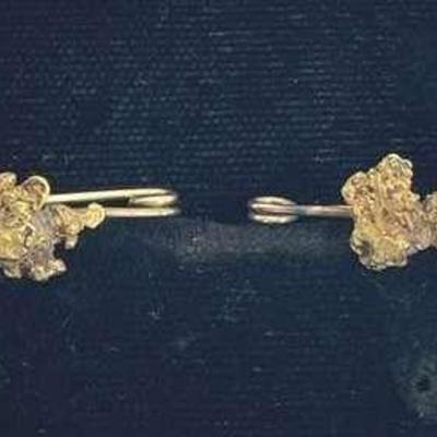 Vintage Gold Nugget Pins * 2.69 Grams Total Weight
