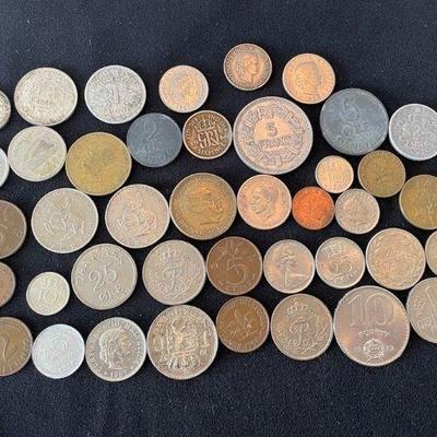 Vintage Foreign Coins * 1885-1966 * United Kingdom * France * Germany * Liberia
