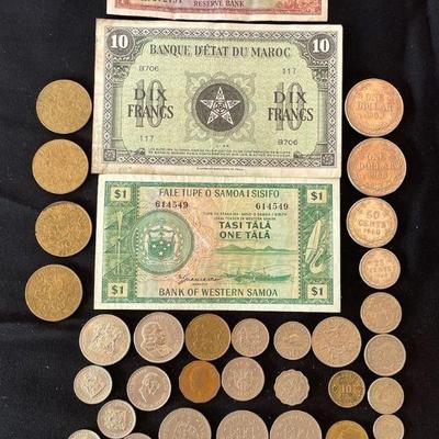 Coins * Bills * 1960’s-70’s * Kenya * Samoa * Tanzania * Uganda * Morocco * Uganda * Liberia
