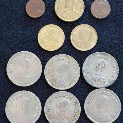 Coins From Thailand * Bahat * Bahar * Satang
