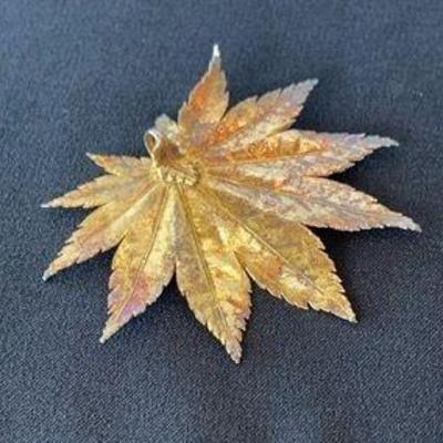 Gold Leaf Pendant * 2 X 2 3/4”
