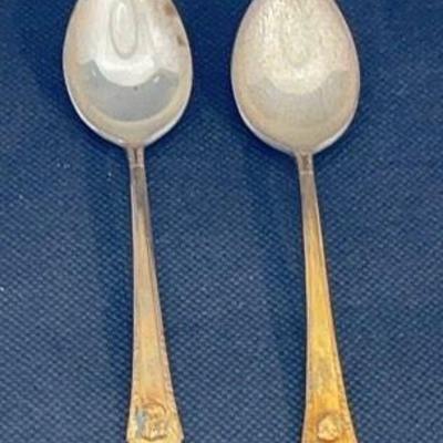 International Sterling “Enchantress” With Gold plating In handle With Gold Nuggets
