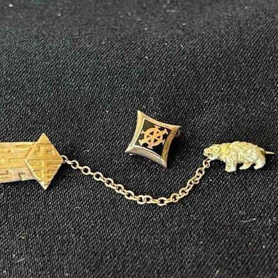 10K Gold 1944 HS Pin * Other 10K Gold Marked Pin
