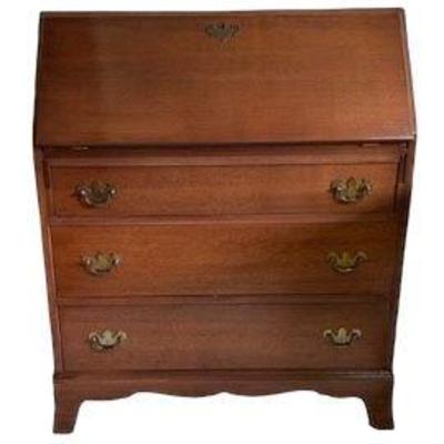 Antique Slant Front Secretary / Writing Desk * Great Size!
