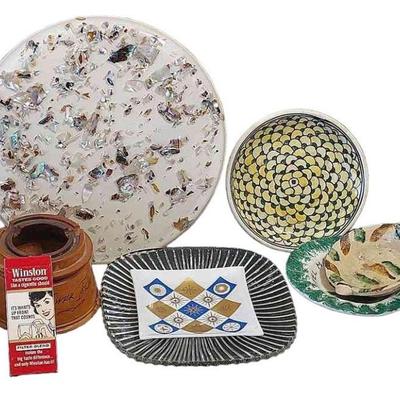 MCM * Vintage * Winston Promo Package (Empty) * Ashtrays * Istanbul Hilton Souvenier Plates + More
