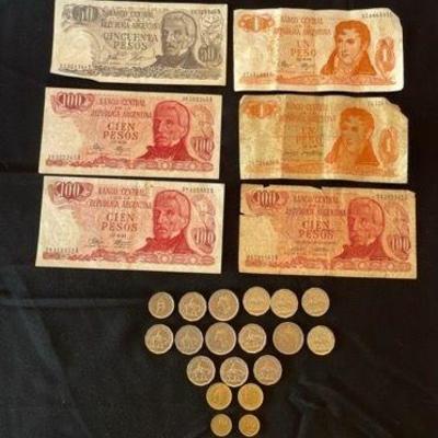 1958-1960’s Argentina Pesos * Coins * Bills
