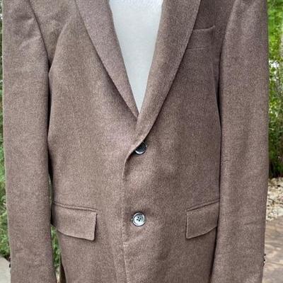 Vintage Ermenegildo Zegna Wool Cashmere Blend Men's Jacket Made In Switzerland Size 54