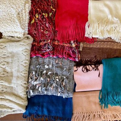 Assorted Cashmere - Wool & Blend Scarves Assorted Sizes 
