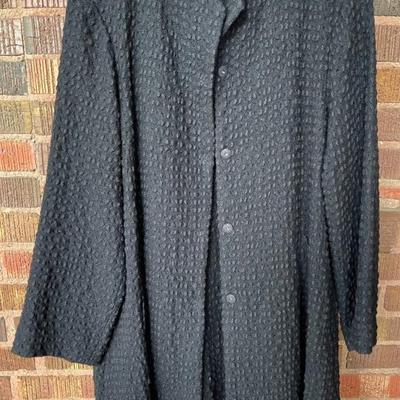 Eileen Fisher Button Front Wool Blend Jacket Women's Size Small