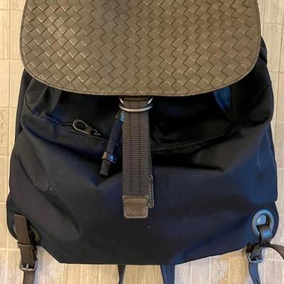 Bottega Veneta Backpack With Leather Braided Cover And Leather Straps
