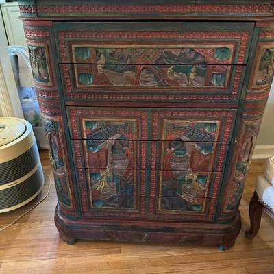 6 Drawer Asian Chest