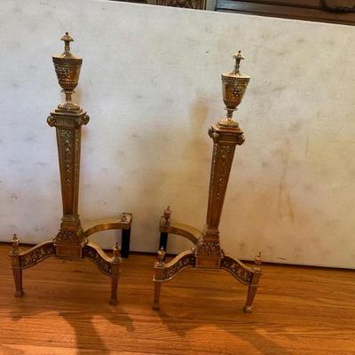 Brass Andirons