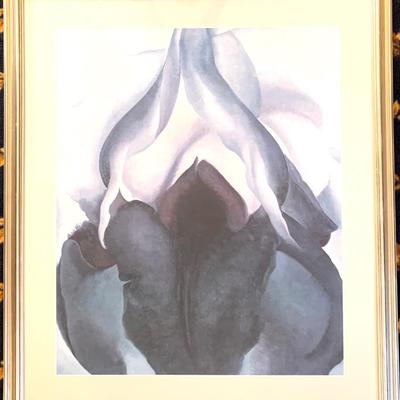 Lg. Georgia O’keeffe print, 33 x 38”