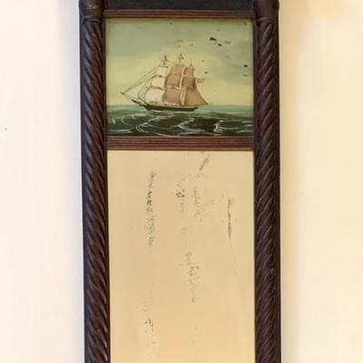 Antique Federal mirror, 1825, all original