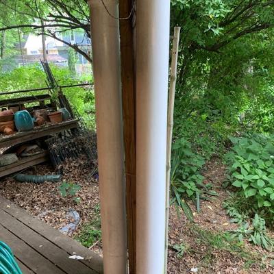 Pr. wood columns , ht. 76 1/2 