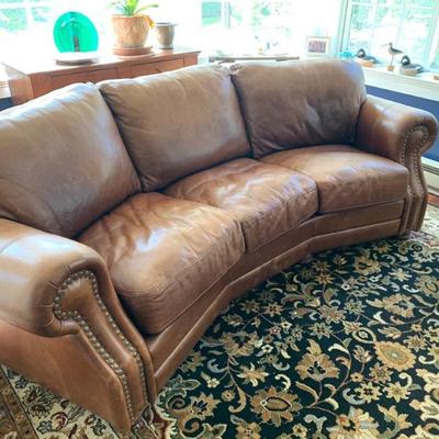 Legacy leather Stonewall  angled sofa
