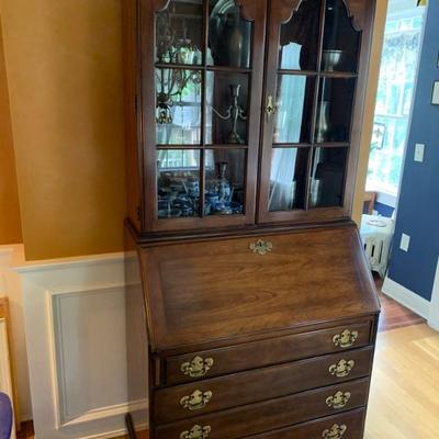Statton cherry bookcase/ desk