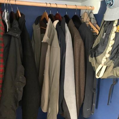 Quality men’s jackets, L.L. Bean, etc