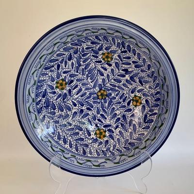 Le Souk 14” Tunisian pottery bowl