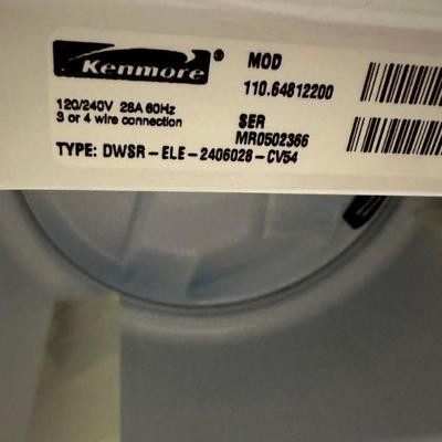 Kenmore 80 Series Dryer Model 110.64812200 plastic coating still on panel BUY IT NOW $250 