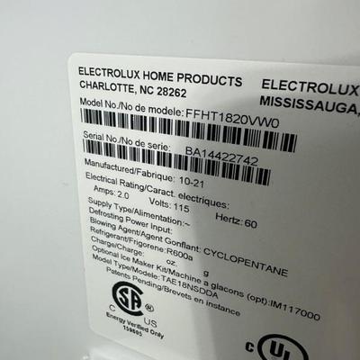 Electrolux Refrigerator FFHT1820VWO BUY it NOW $250 