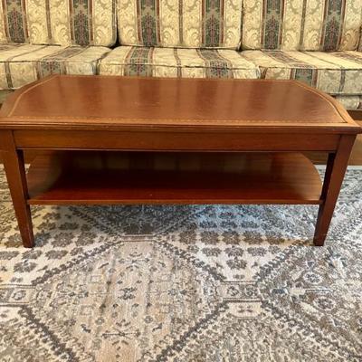 Leather top Vintage Coffee Table 