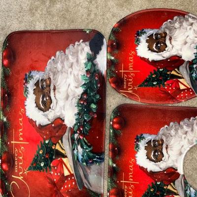 Black Santa Bathroom Set