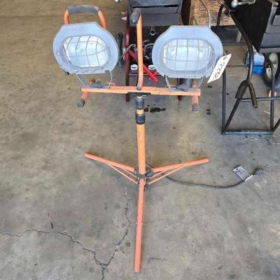 #2232 • (2) HDX Flood Lamps with Adjustable Stand
