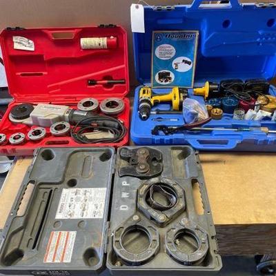 #2114 • Ridgid 2-1/2” 3” 4” Crimp Ring Kit AquaTap and Rothenberger Supertronic 2000
